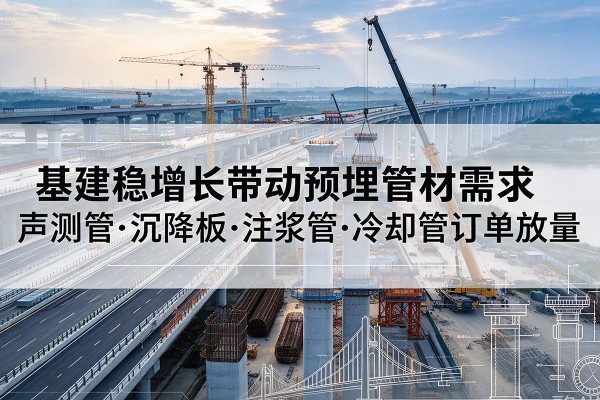 革吉基建稳增长带动预埋监测管材需求,声测管、沉降板、注浆管订单持续放量