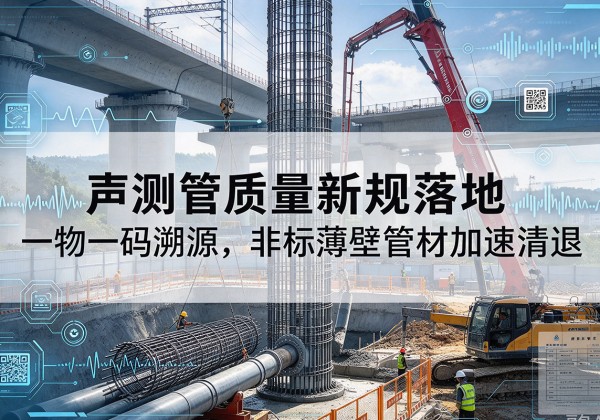 革吉声测管质量新规落地，一物一码溯源，非标薄壁管材加速清退