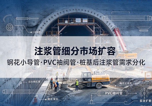 革吉注浆管细分市场扩容，隧道钢花小导管、PVC 袖阀管、桩基后注浆管需求分化